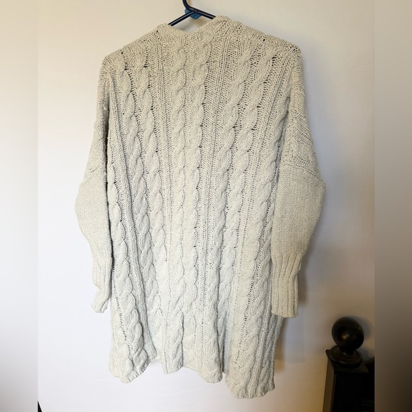 Free People Easy Cable V Sweater - Picture 5 of 6